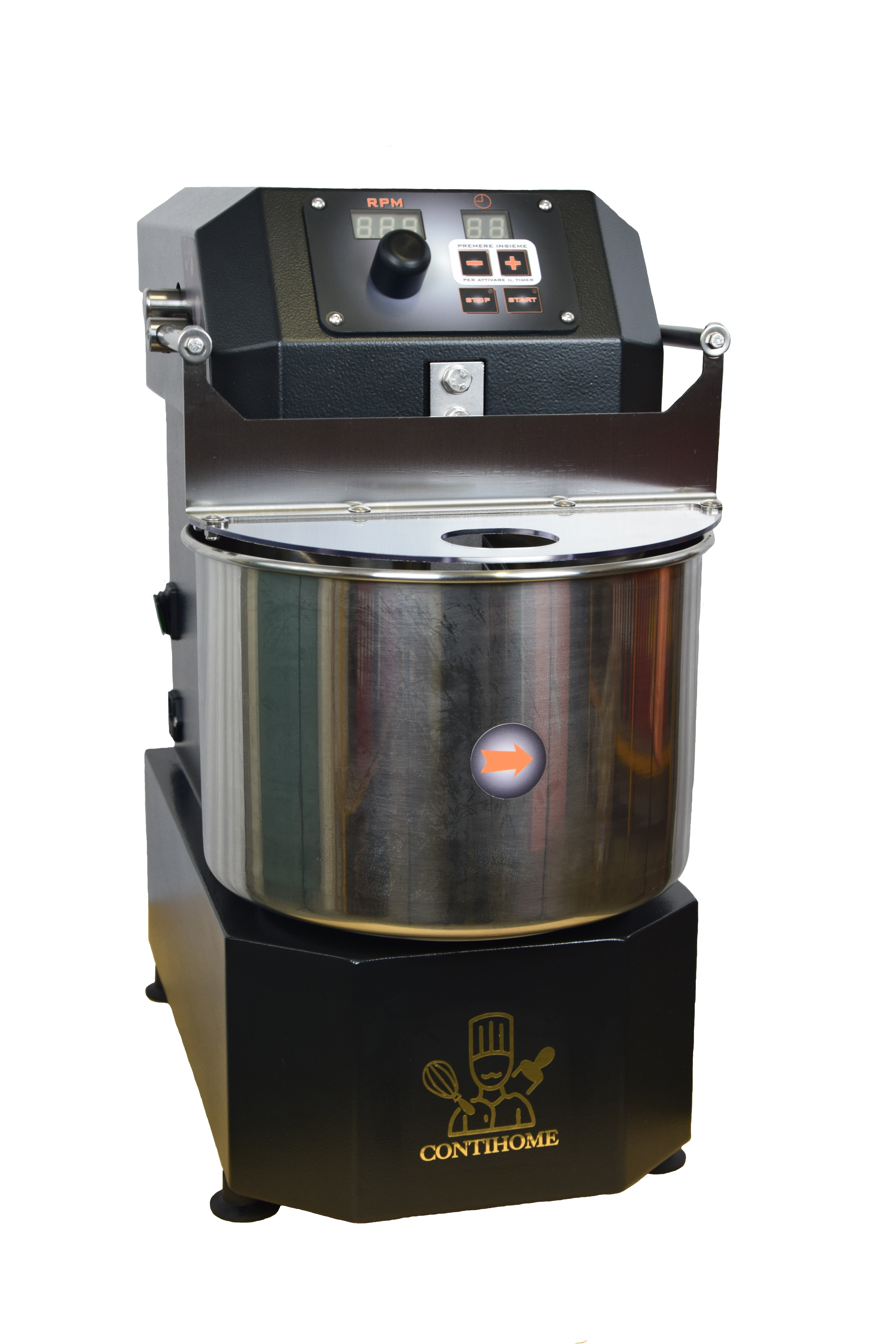 Impastatrice Spirale 10 kg. NERA - immagine 2